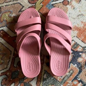 Pink Croc Sandals
